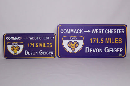 College Road Sign - Large Size