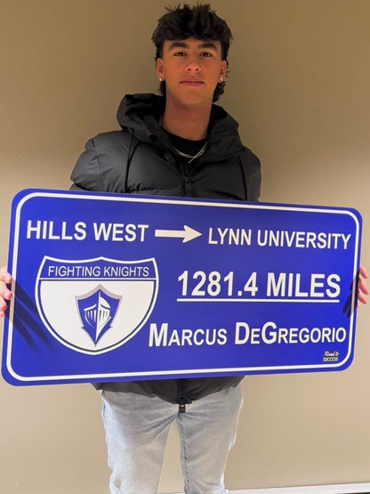 College Road Sign - Large Size