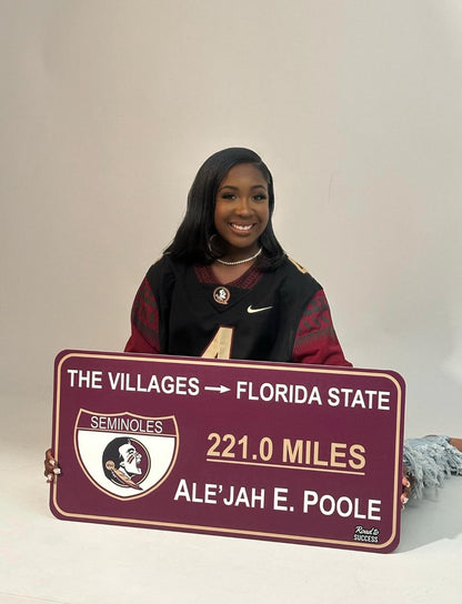 College Road Sign - Large Size